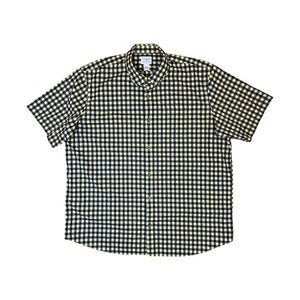 L.L BEAN Plaid Checkered Short Sleeve Shirt XXL Reg